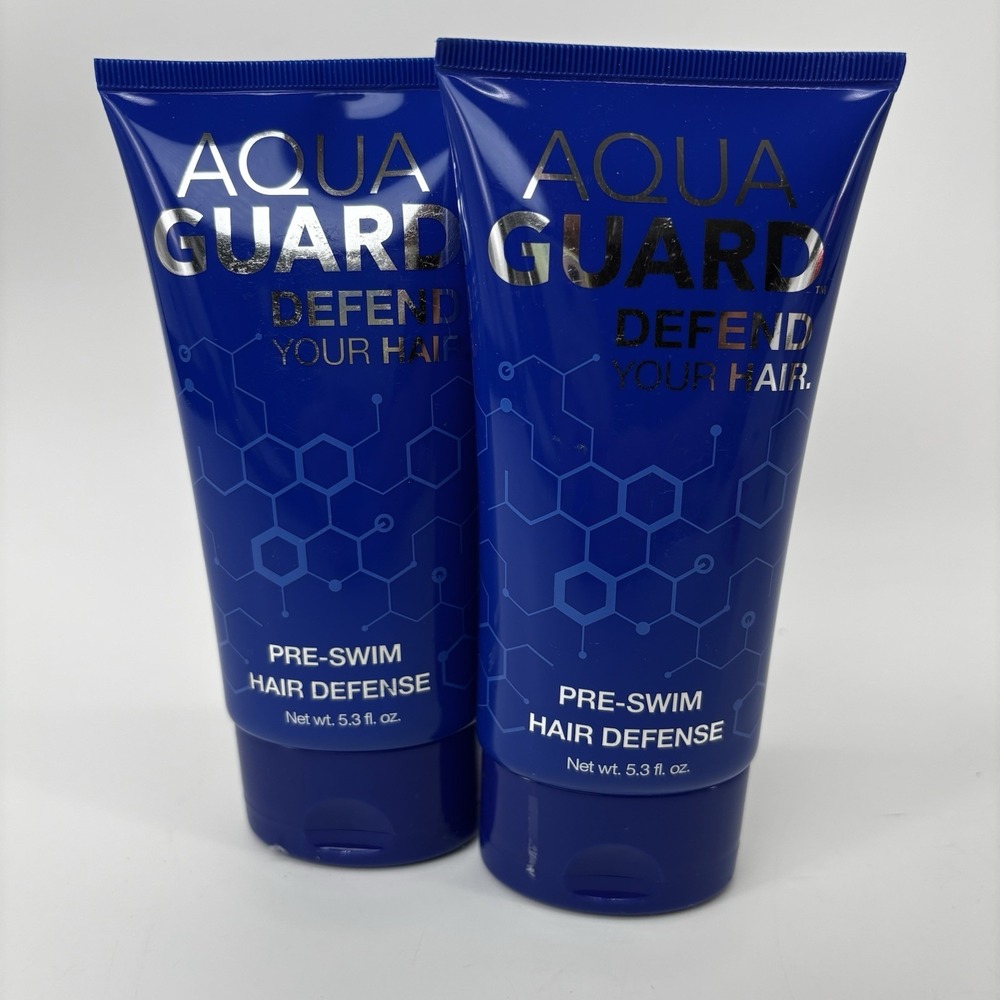 Lot Of 2 AquaGuard Pre-Swim Hair Defense 5.3 oz Condition Protect Chlorine  AA